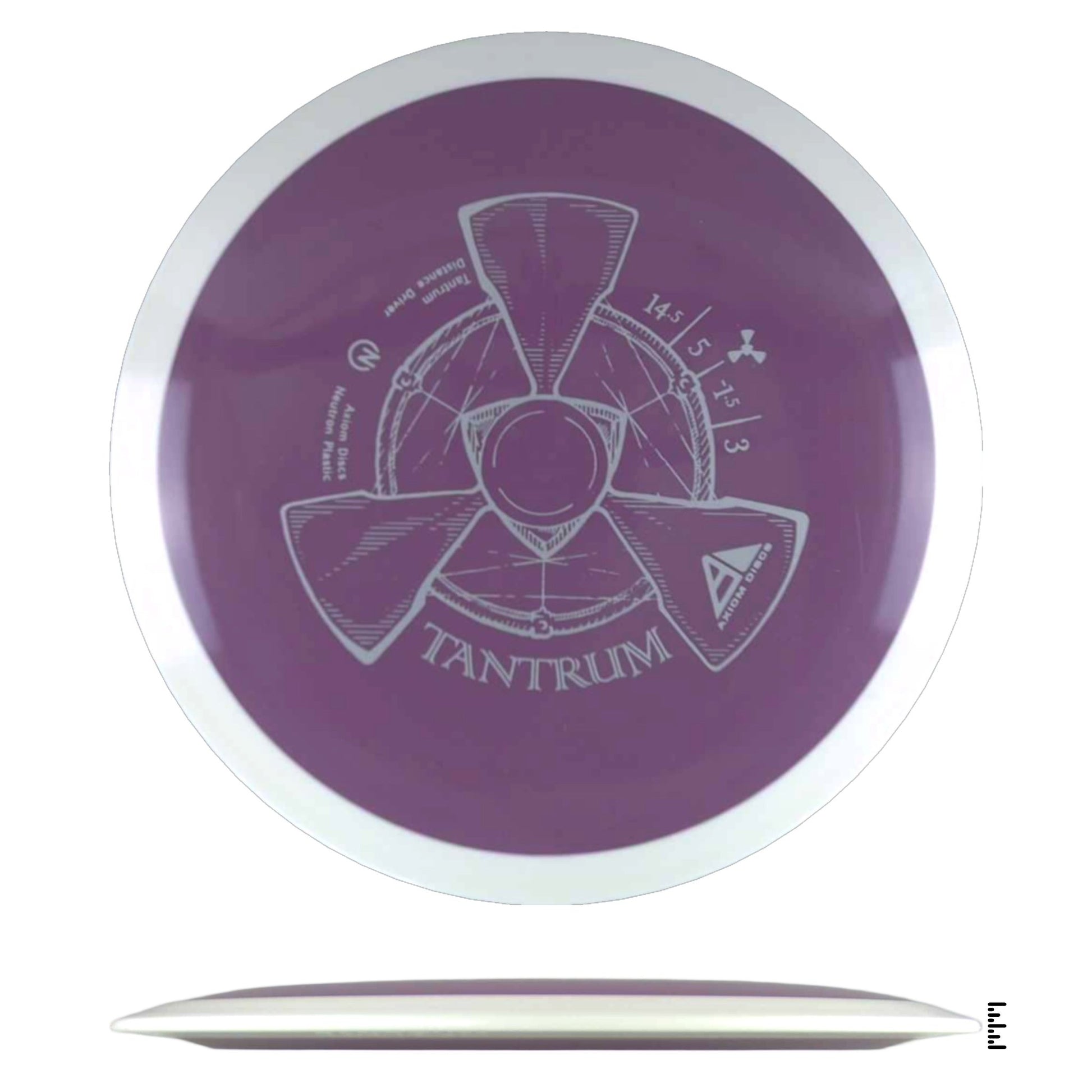Axiom Discs Neutron Tantrum - Violet / White - Powergrip USA