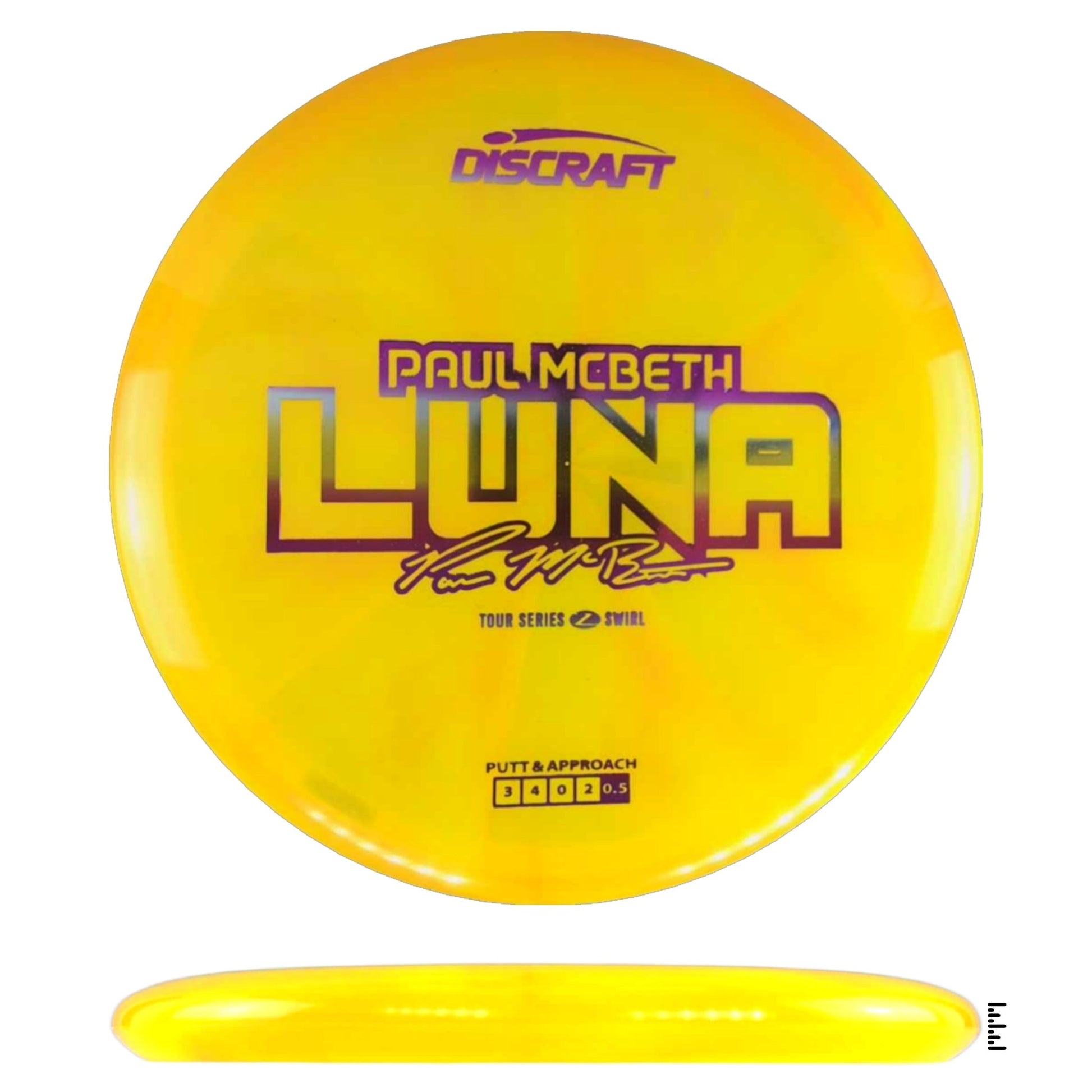 Discraft Z Swirl Luna 2025 Paul McBeth Tour Series - Tangerine - Powergrip USA