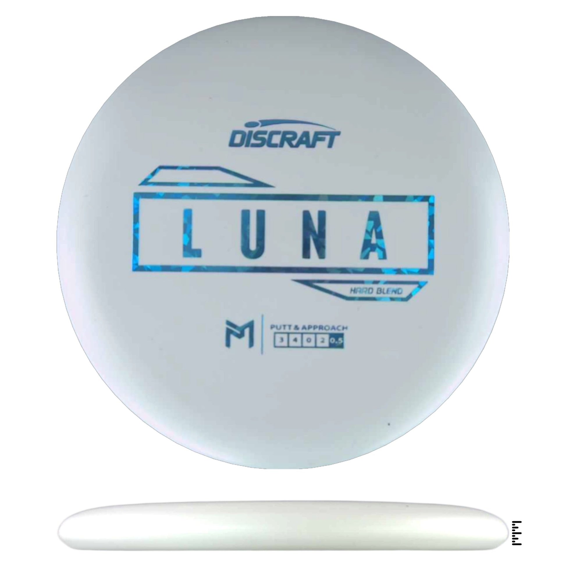 Discraft Putter Line Hard Luna - White - Powergrip USA