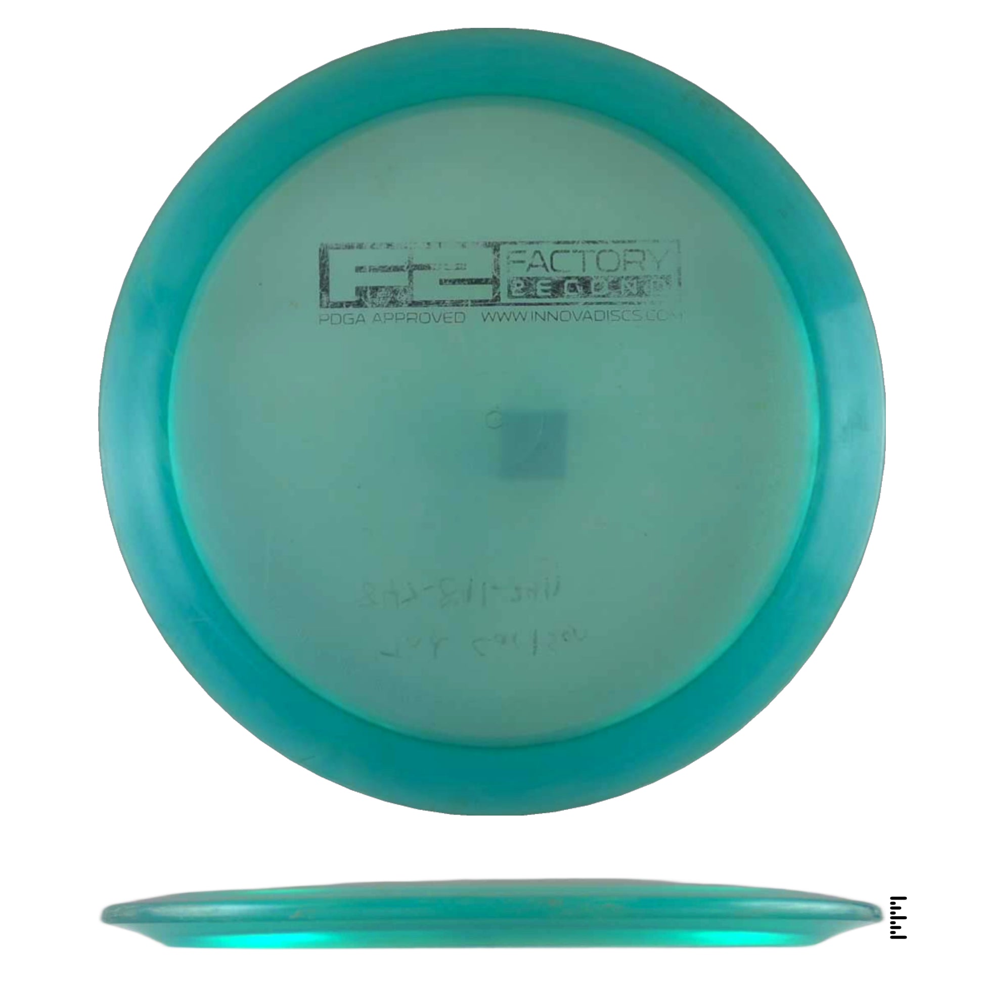 Teal Innova Factory Store disc golf disc