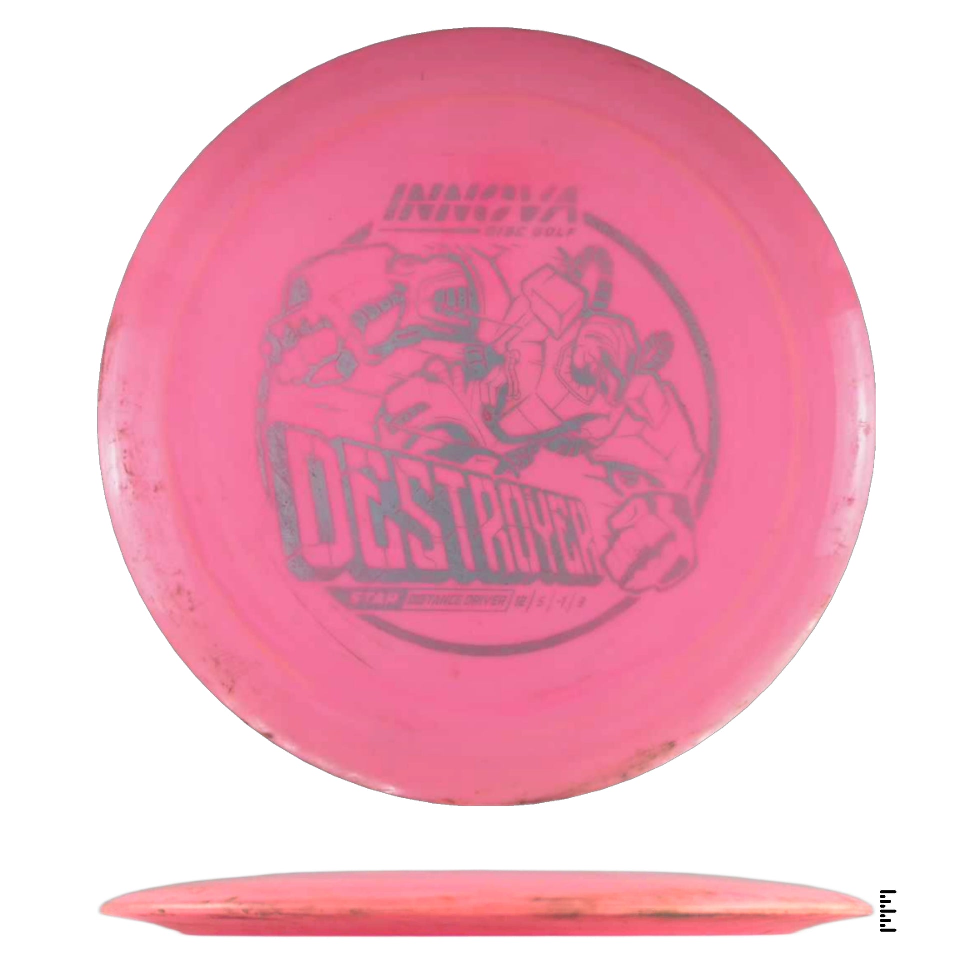 Pink Innova Destroyer disc golf disc