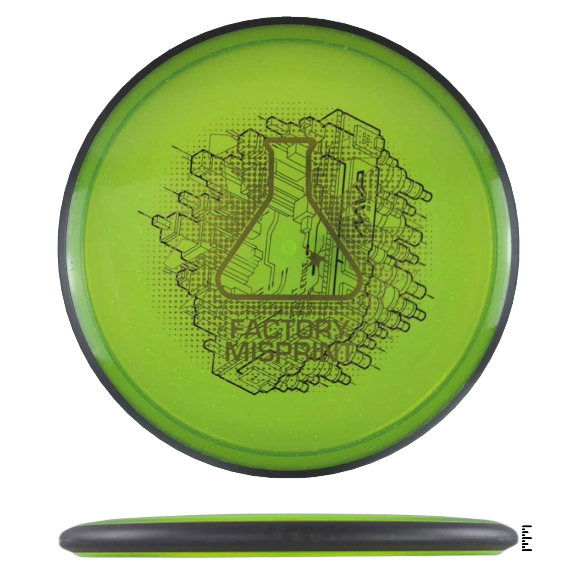 MVP Disc Sports Particle Glow Proton Uplink Factory Misprint - Lime - Powergrip USA