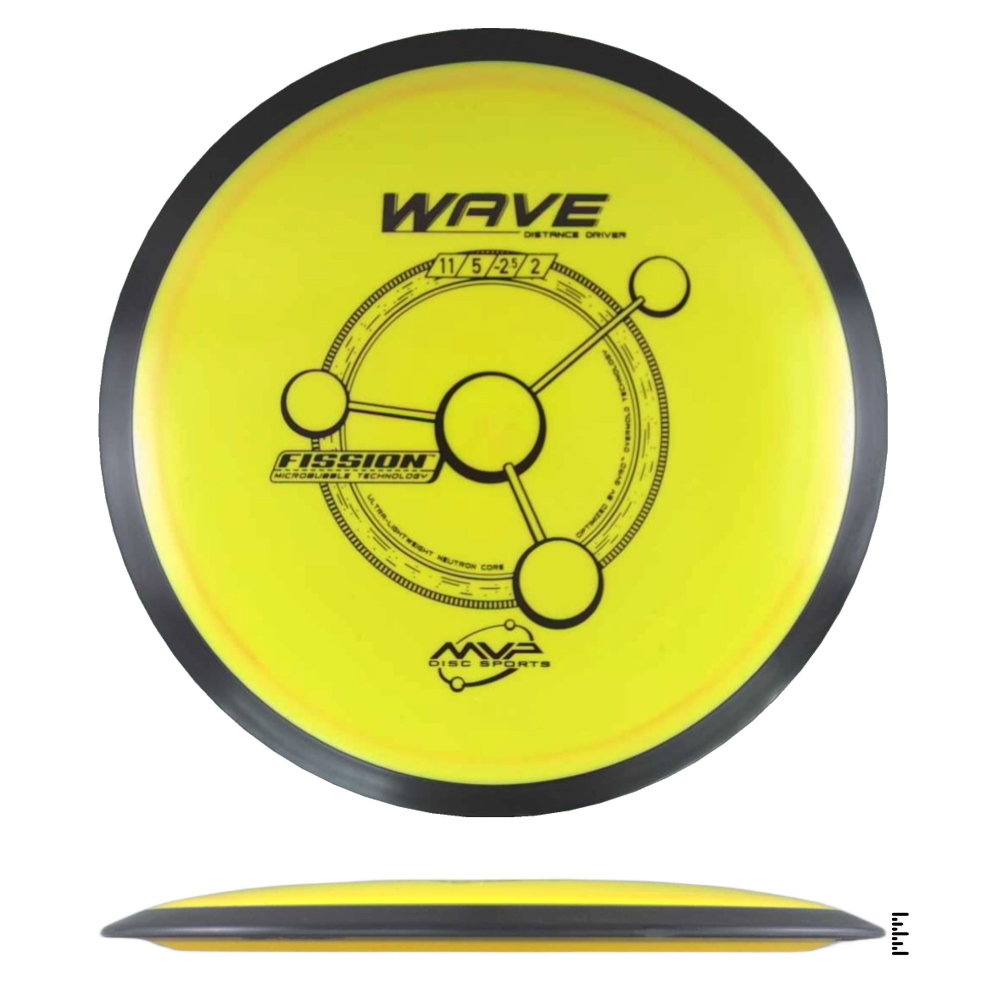 MVP Disc Sports Fission Wave - Yellow - Powergrip USA
