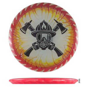 Discraft Fuzed Line Buzzz Saw Pattern - Custom Dye - Firefighter - Unique - Powergrip USA