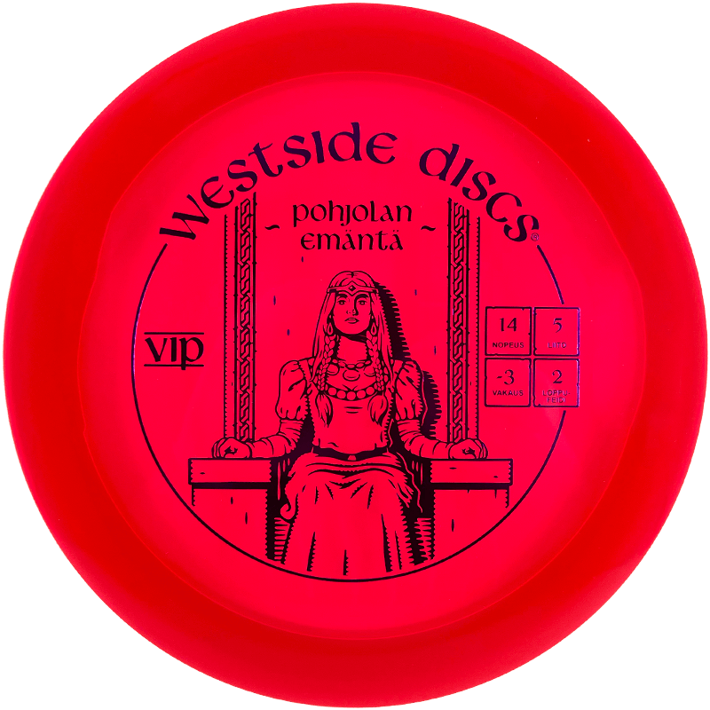 VIP Queen Finnish Stamp - Red - Powergrip USA